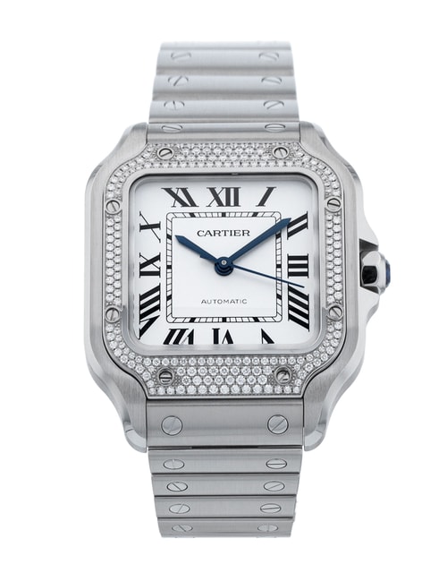 Pre-Owned Cartier Santos De Cartier W4SA0005 Watch Pre-Owned Cartier Santos De Cartier W4SA0005 Watch