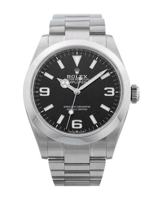 Rolex Explorer 40 - Black Quarter Arabic Dial