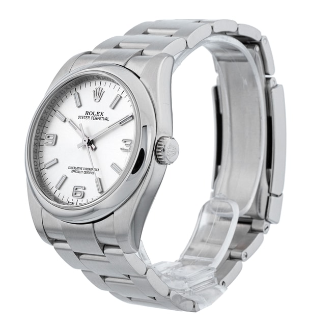 Rolex Oyster Perpetual - Silver Quarter Arabic Dial