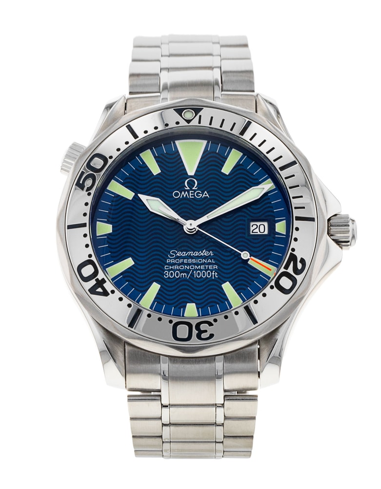 Omega Seamaster 300m Blue Baton Dial Bracelet Strap