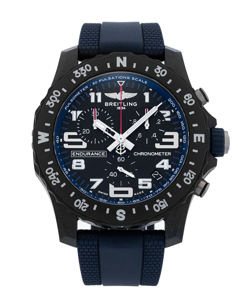 限定アウトレットセール：通販 Breitling Endurance Pro - Black Arabic Dial & Rubber Strap 時計