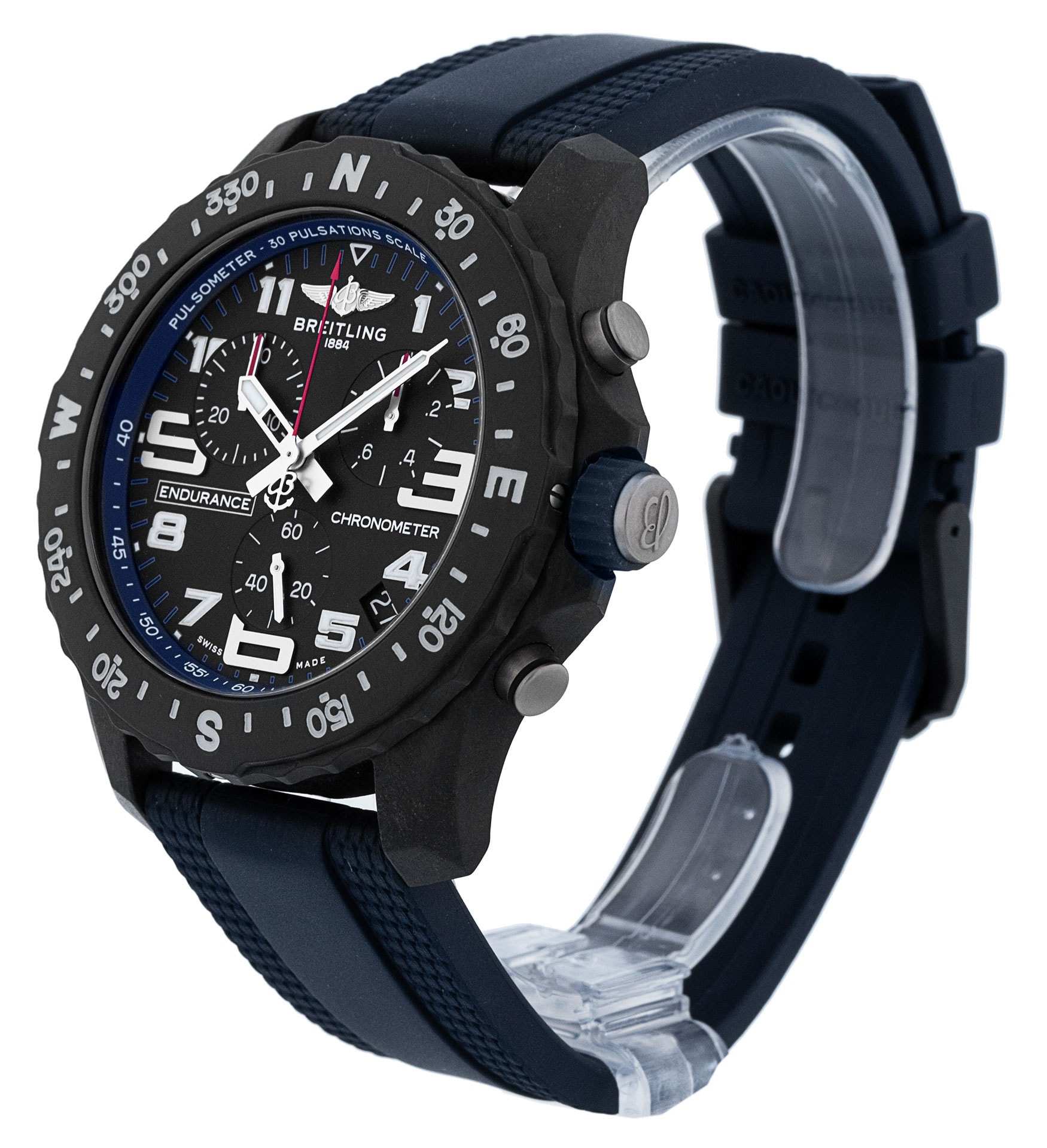 Breitling Endurance Pro - Black Arabic Dial & Rubber Strap