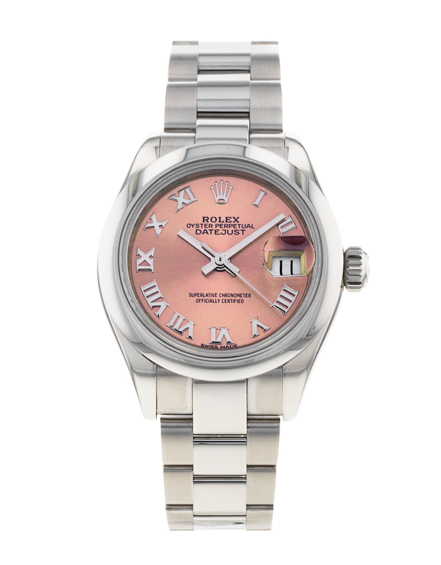 Rolex Datejust Lady 28 quadrante Rosa Numeri Romani