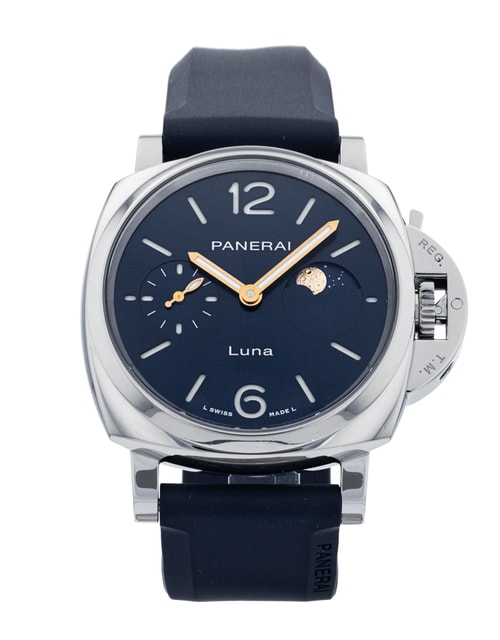 Panerai Luminor Due PAM01179 Blue Dial Rubber Strap
