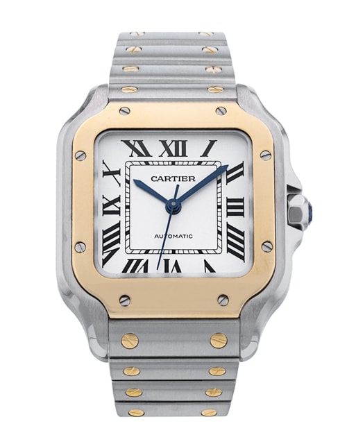 Pre-Owned Cartier Santos De Cartier W2SA0016 Watch Pre-Owned Cartier Santos De Cartier W2SA0016 Watch