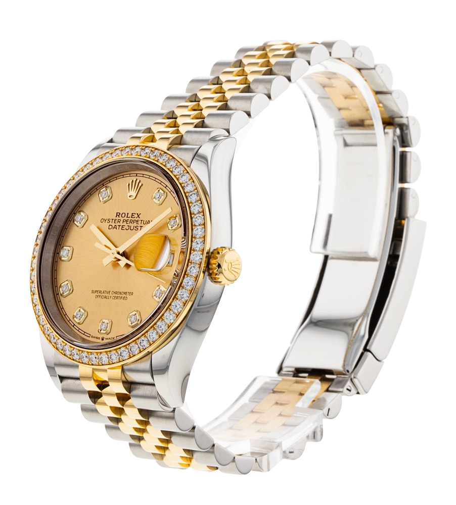 SHARM WORKS ページ Rolex Datejust - Champagne Diamond Dial & Bracelet Strap
