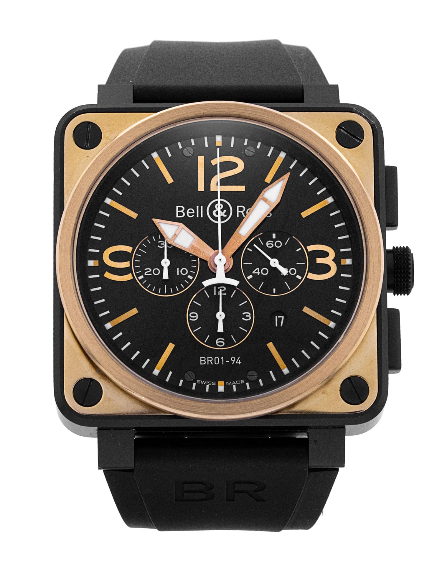 Bell and Ross BR01-94 Chronograph Pink Gold & Carbon Thumbnail 1