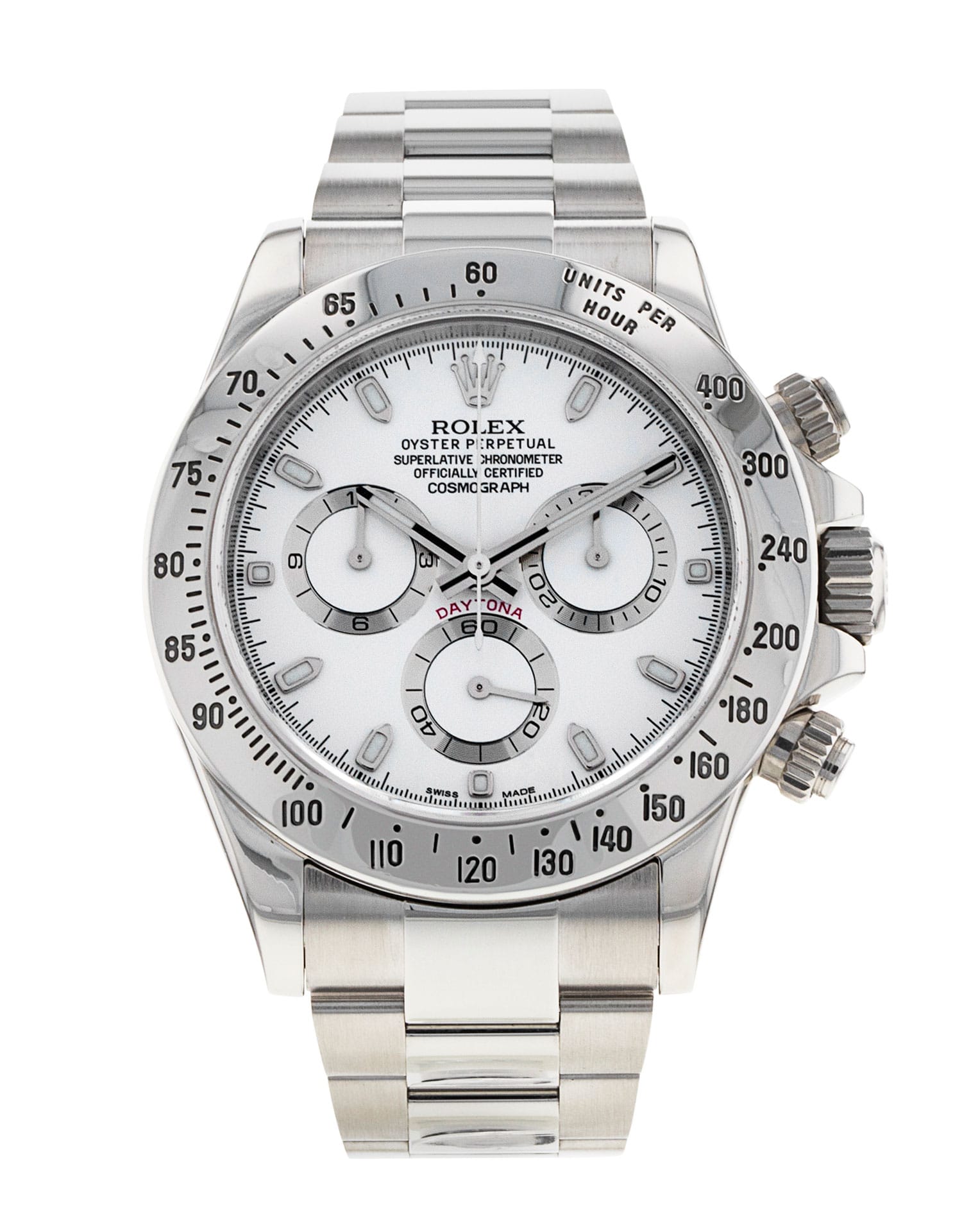 Daytona Aph Dial Rolex Daytona White Dial Bracelet Strap