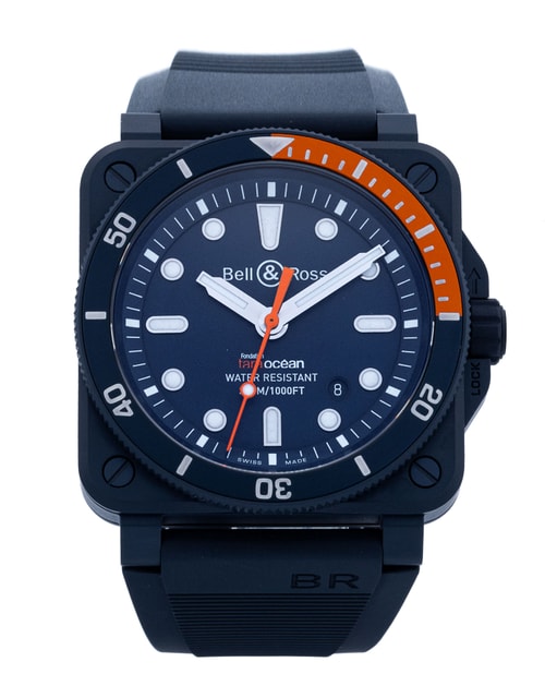 Pre-Owned Bell and Ross BR03-92 BR0392-D-TR-CE/SRB Watch Pre-Owned Bell and Ross BR03-92 BR0392-D-TR-CE/SRB Watch
