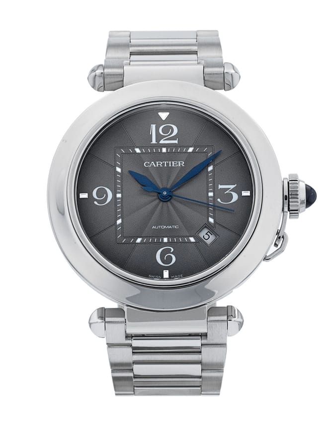 Cartier Pasha - Grey Quarter Arabic Dial & Bracelet Strap
