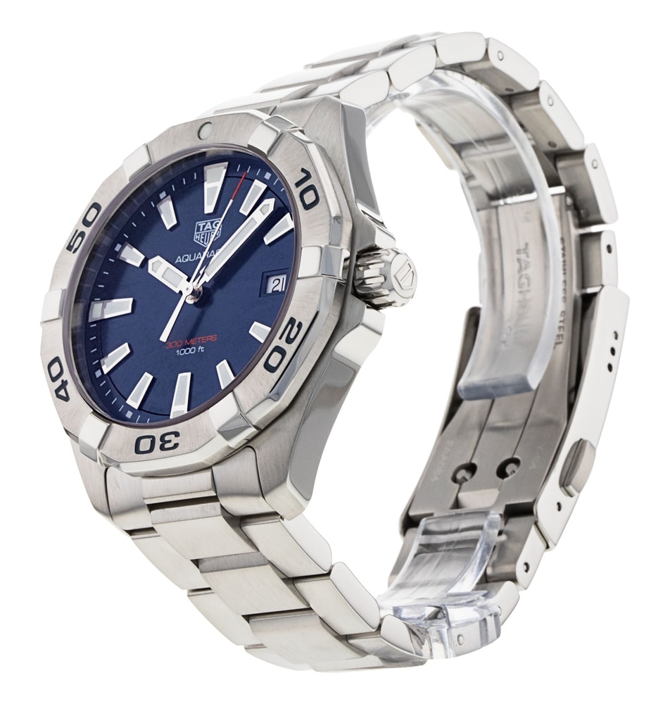 Tag Heuer Aquaracer Blue Baton Dial Bracelet Strap1
