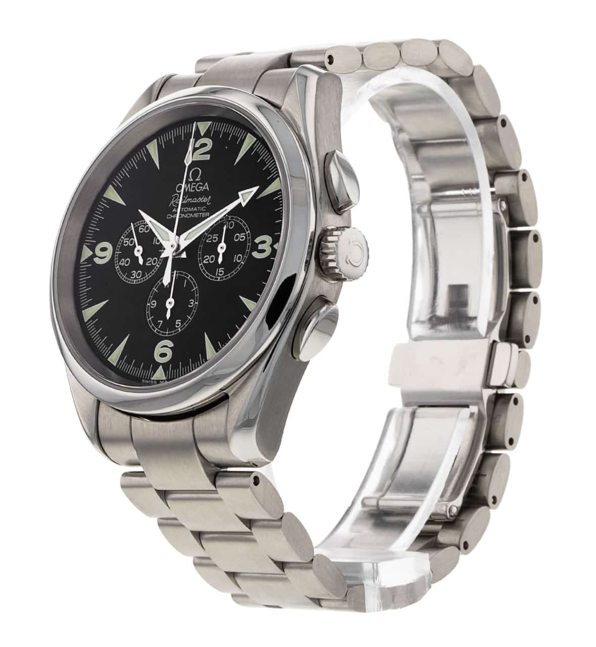 Omega Seamaster Railmaster Black Quarter Arabic Dial