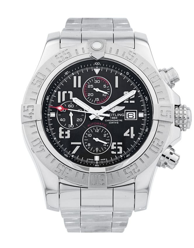 Breitling Super Avenger II - Black Arabic Dial