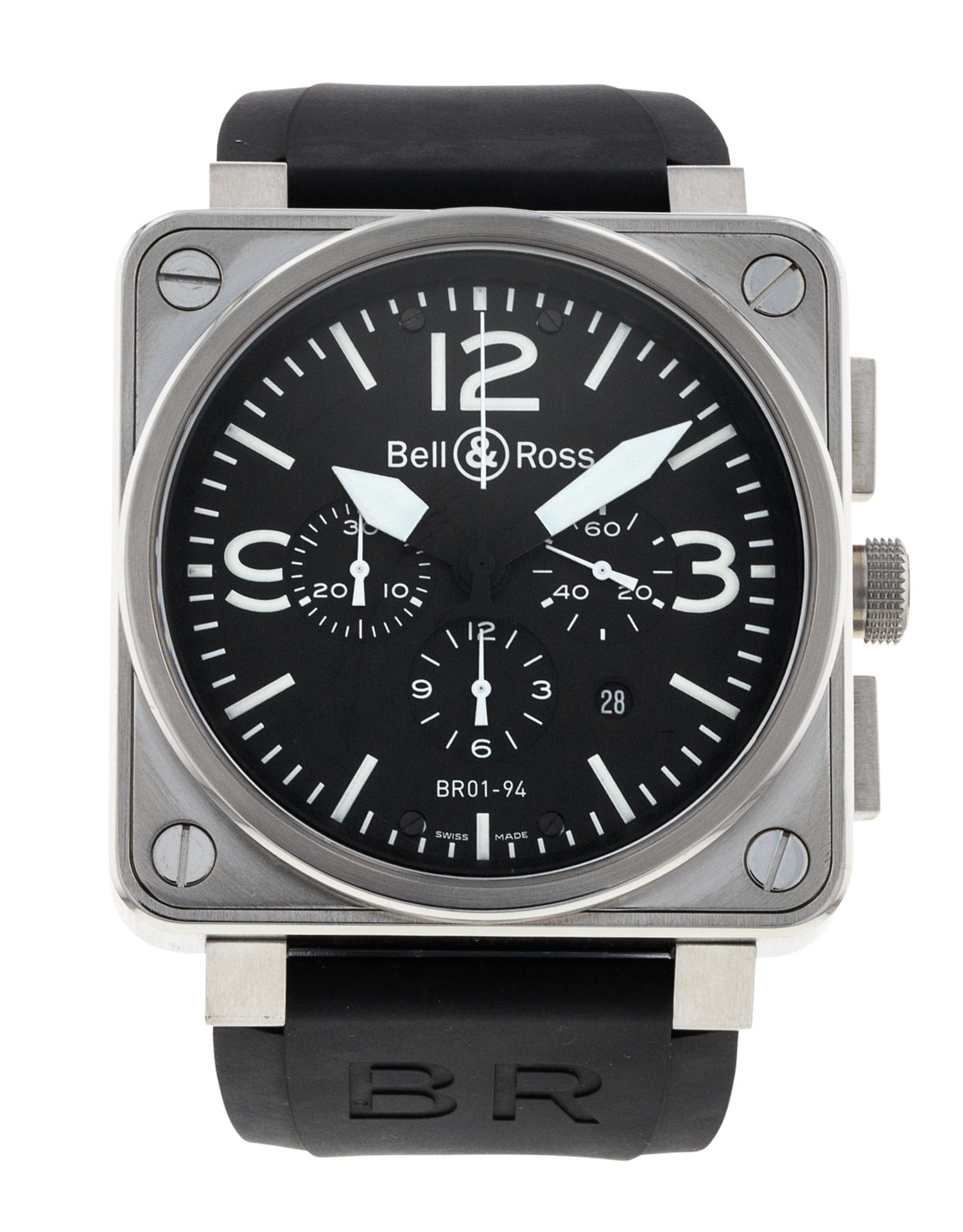 Bell and Ross BR01-94 Chronograph BR0194-BL-ST Thumbnail 1