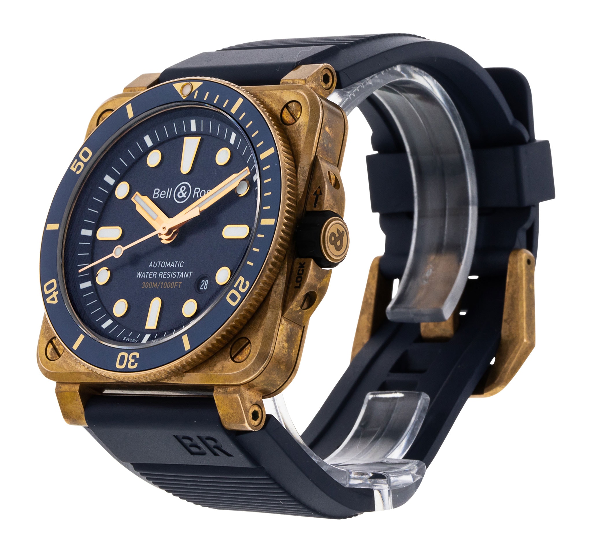 Bell and Ross BR03-92 BR0392-D-BU-BR/SCA Thumbnail 2