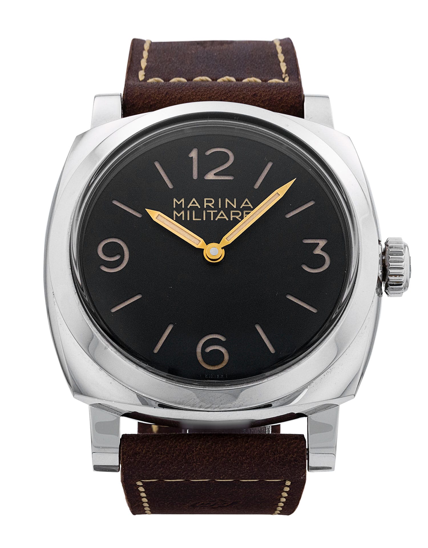 Panerai Radiomir 1940 Schwarz Zifferblatt Leder Armband