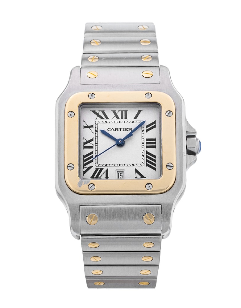 Cartier Santos Galbee Silver Roman Numeral Dial - Main Image