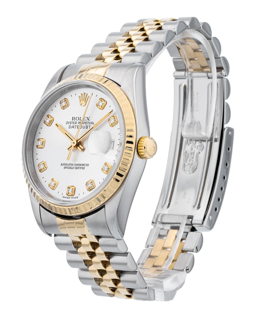 【美品】 ROLEX DATEJUST 16233 3コマ 1991 Rolex Datejust 16233 Stainless Steel & 18k Gold 36mm