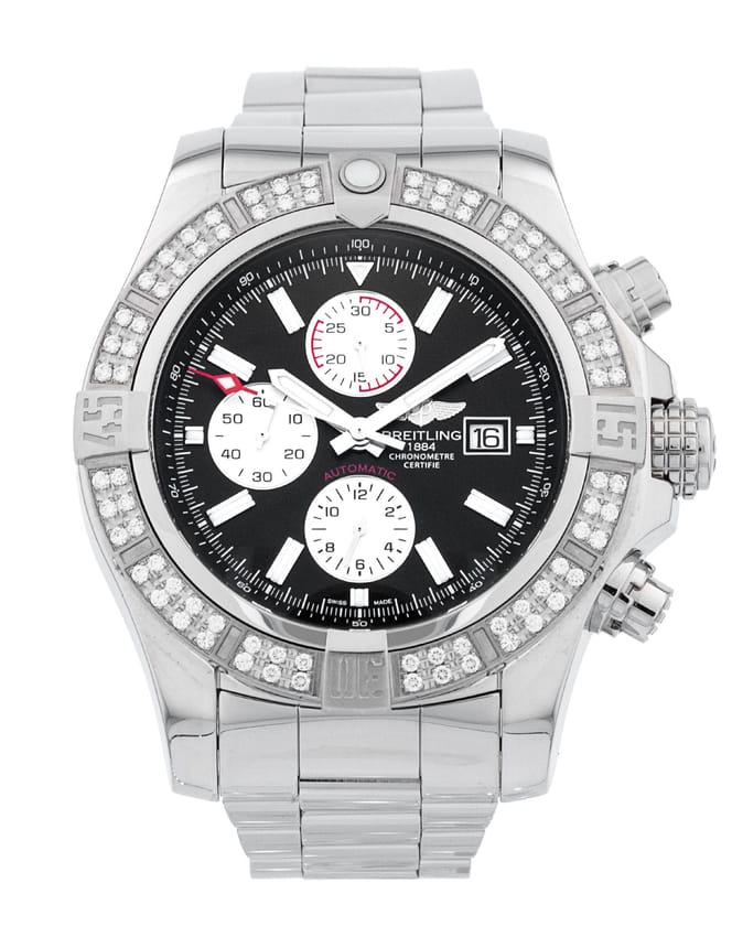 Breitling Super Avenger II - Black Baton Dial