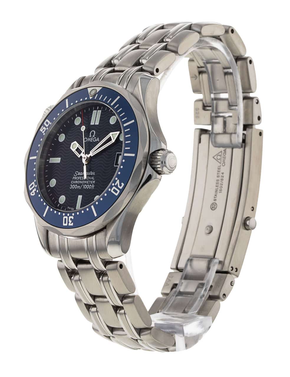 Omega Seamaster 300m Mid-Size Blue Dial Bracelet Strap