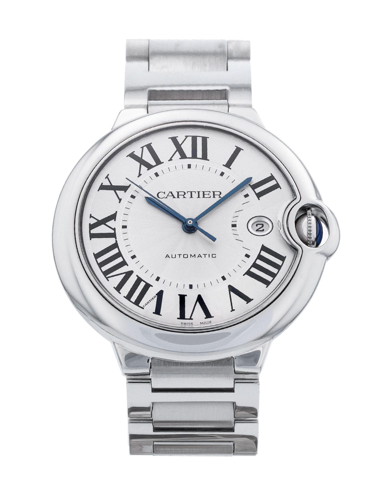 Cartier Ballon Bleu cadran Argent à chiffres romains