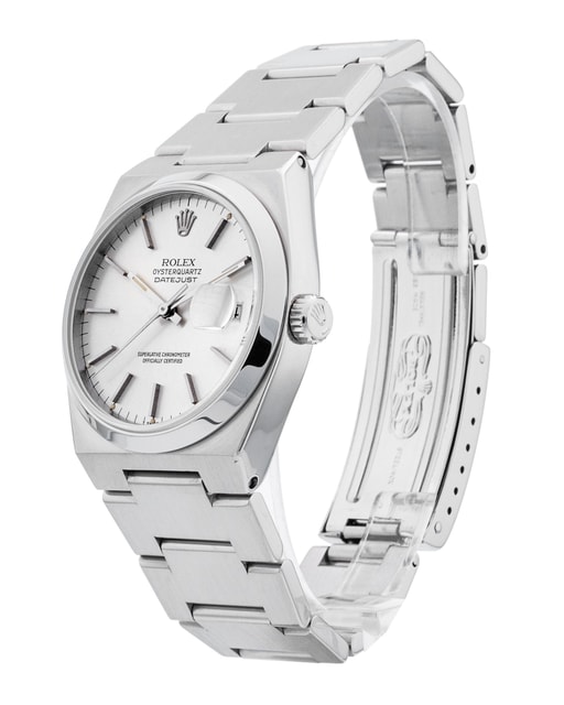 Rolex Oysterquartz Datejust Silver Baton Dial