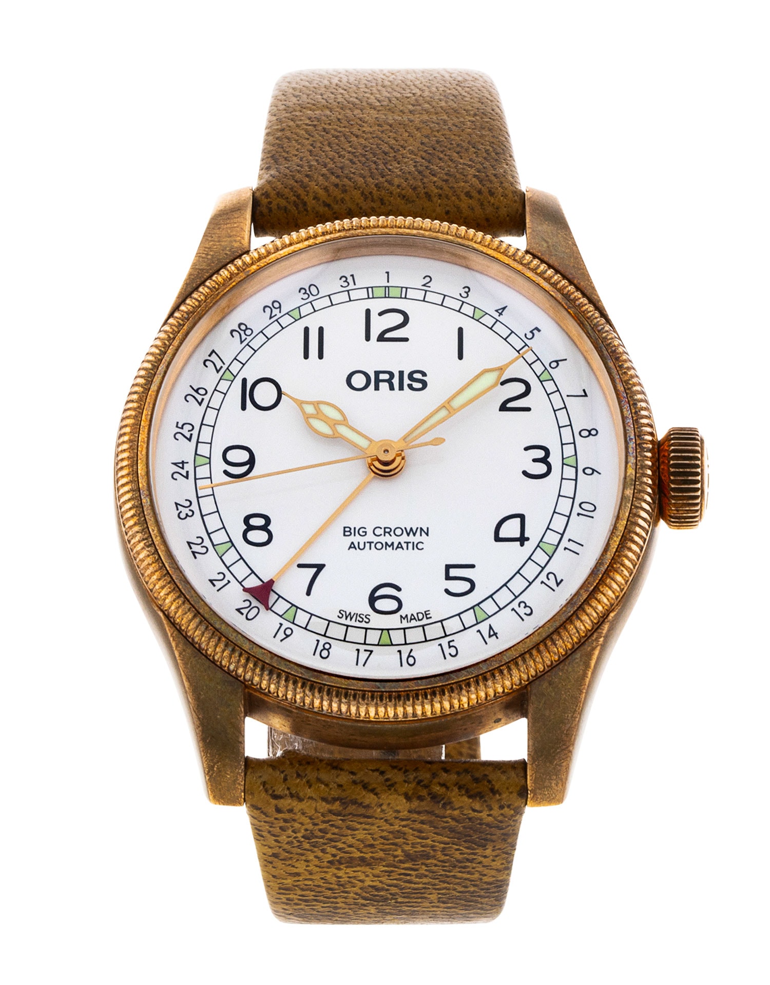 Oris Big Crown Pointer Date White Arabic Dial