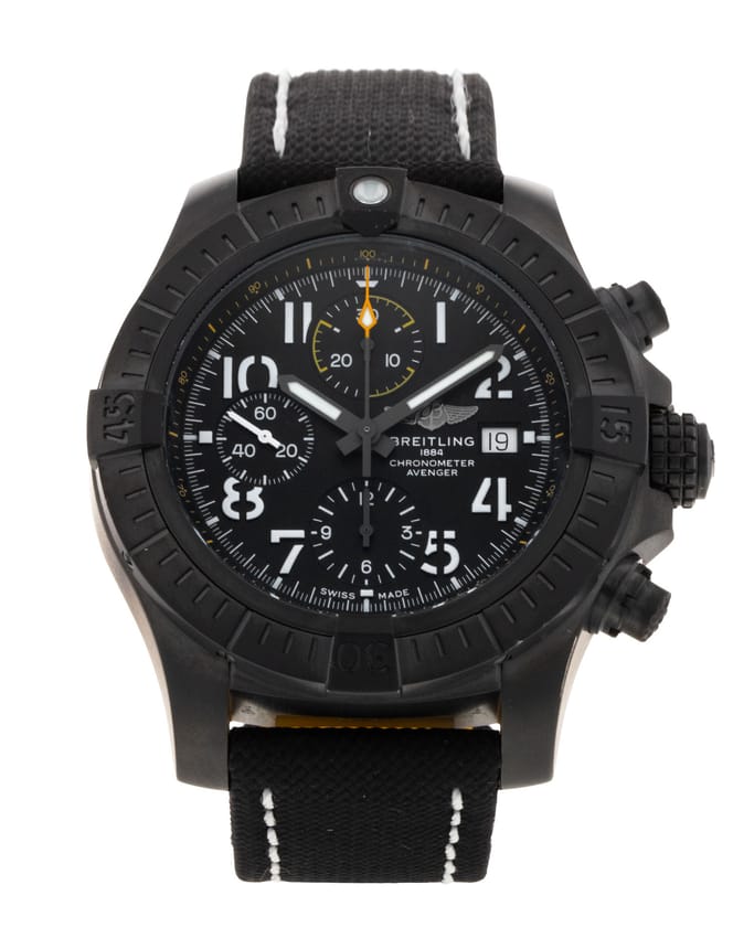 Breitling Avenger Chronograph 45 Night Mission - Black Arabic Dial