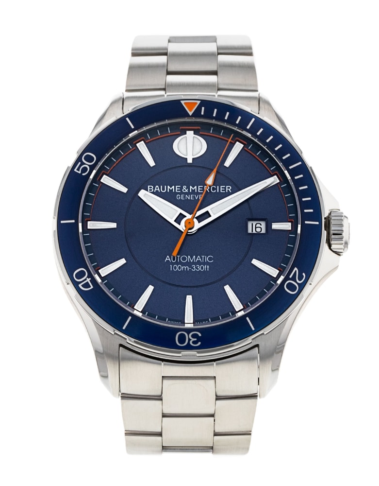 Baume et Mercier Clifton Blau Baton Zifferblatt - Main Image