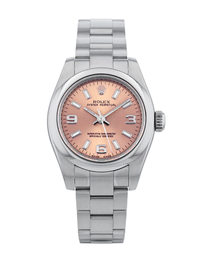 Rolex Lady Oyster Perpetual - Salmon Quarter Arabic Dial