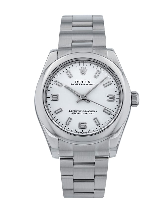 Rolex Lady Oyster Perpetual - White Quarter Arabic Dial