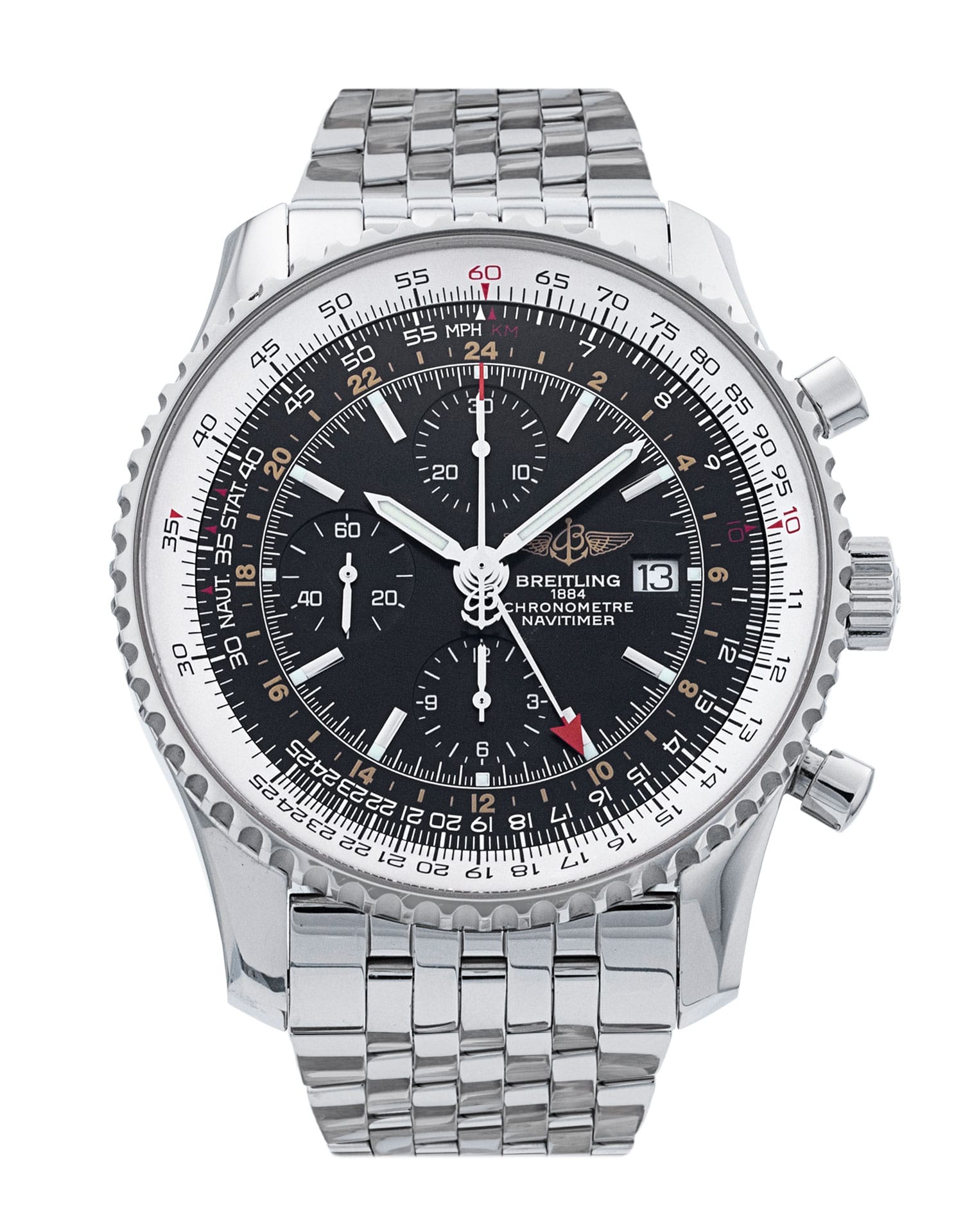 Pre-Owned Breitling Navitimer Chronograph GMT 46 Watch