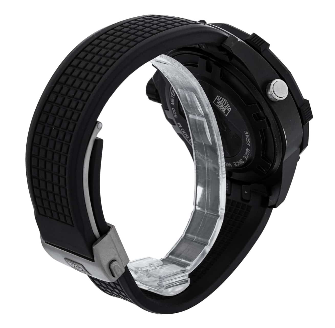 Tag Heuer Aquaracer Black Baton Dial Rubber Strap