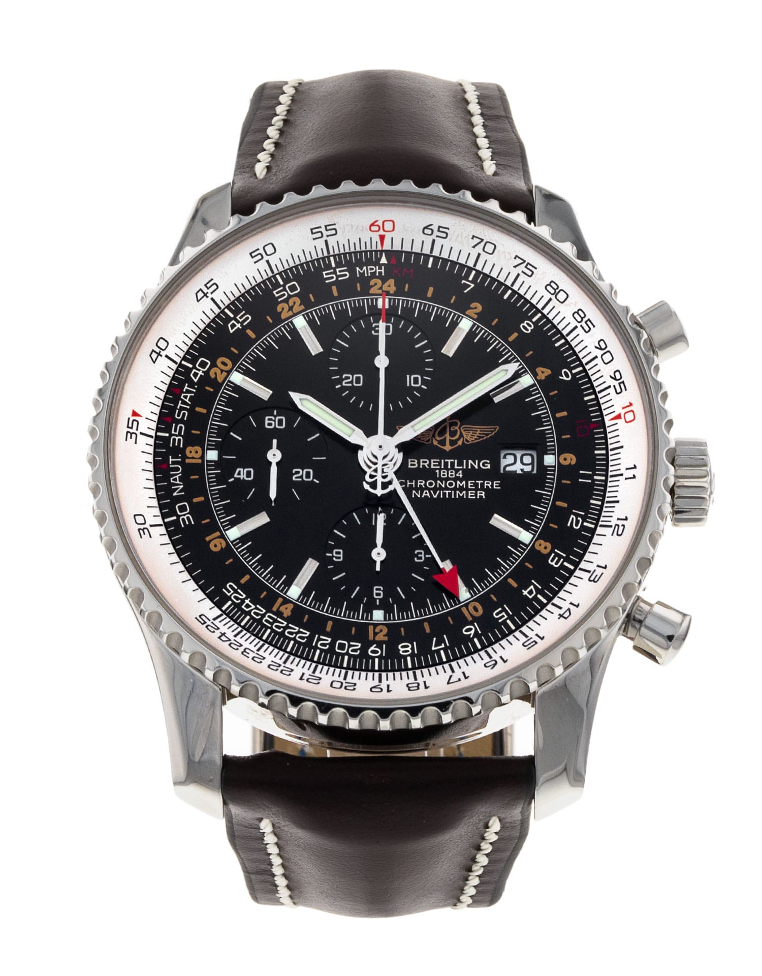 Pre-Owned Breitling Navitimer Chronograph GMT 46 Watch