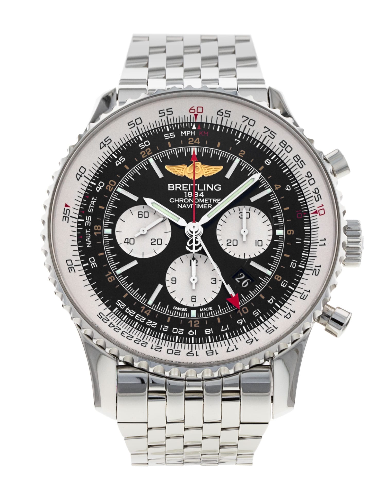 Pre-Owned Breitling Navitimer GMT Watch