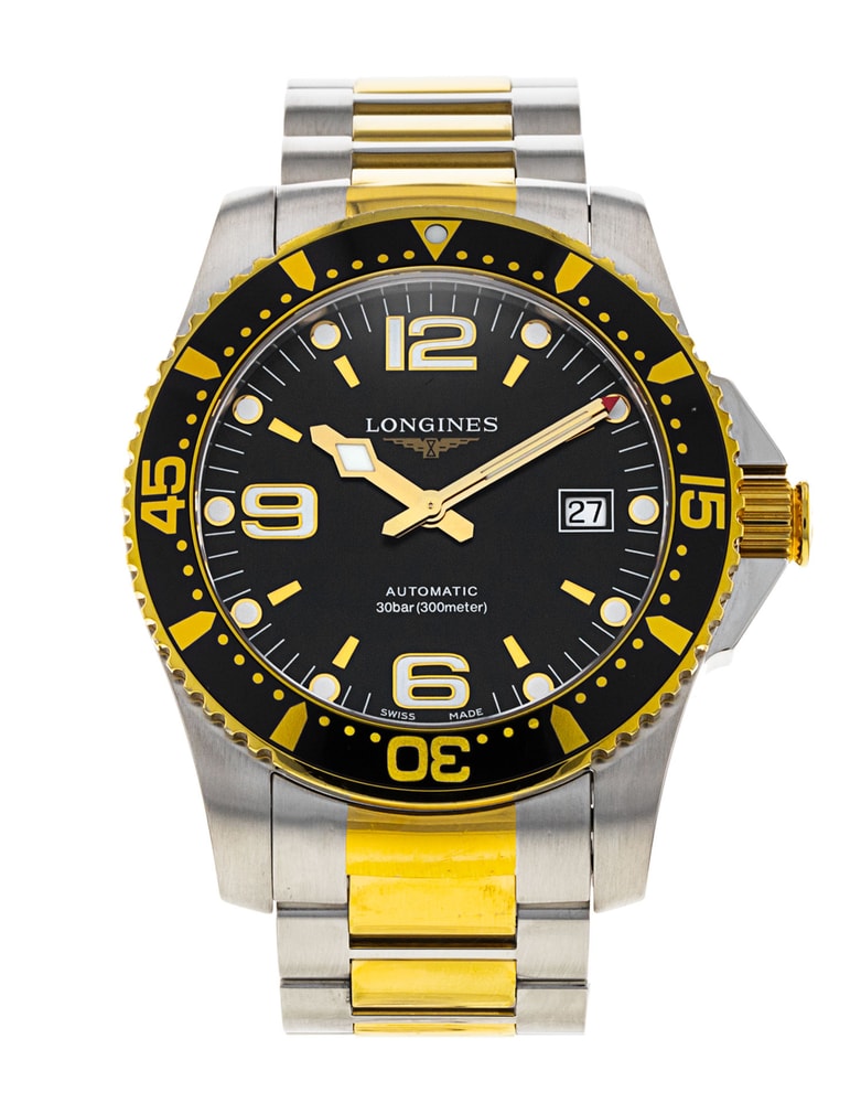 Longines HydroConquest Black Quarter Arabic Dial