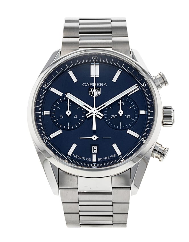 Tag Heuer Carrera - Blue Baton Dial & Bracelet Strap
