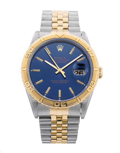 Rolex Turn-O-Graph quadrante Blu Baton