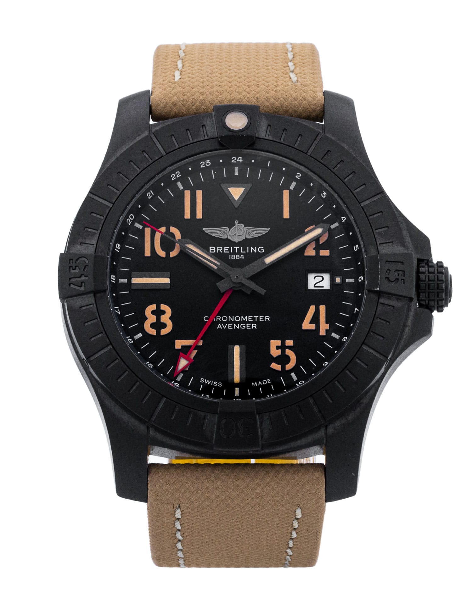 Pre-Owned Breitling Avenger Automatic GMT 45 Night Mission Watch