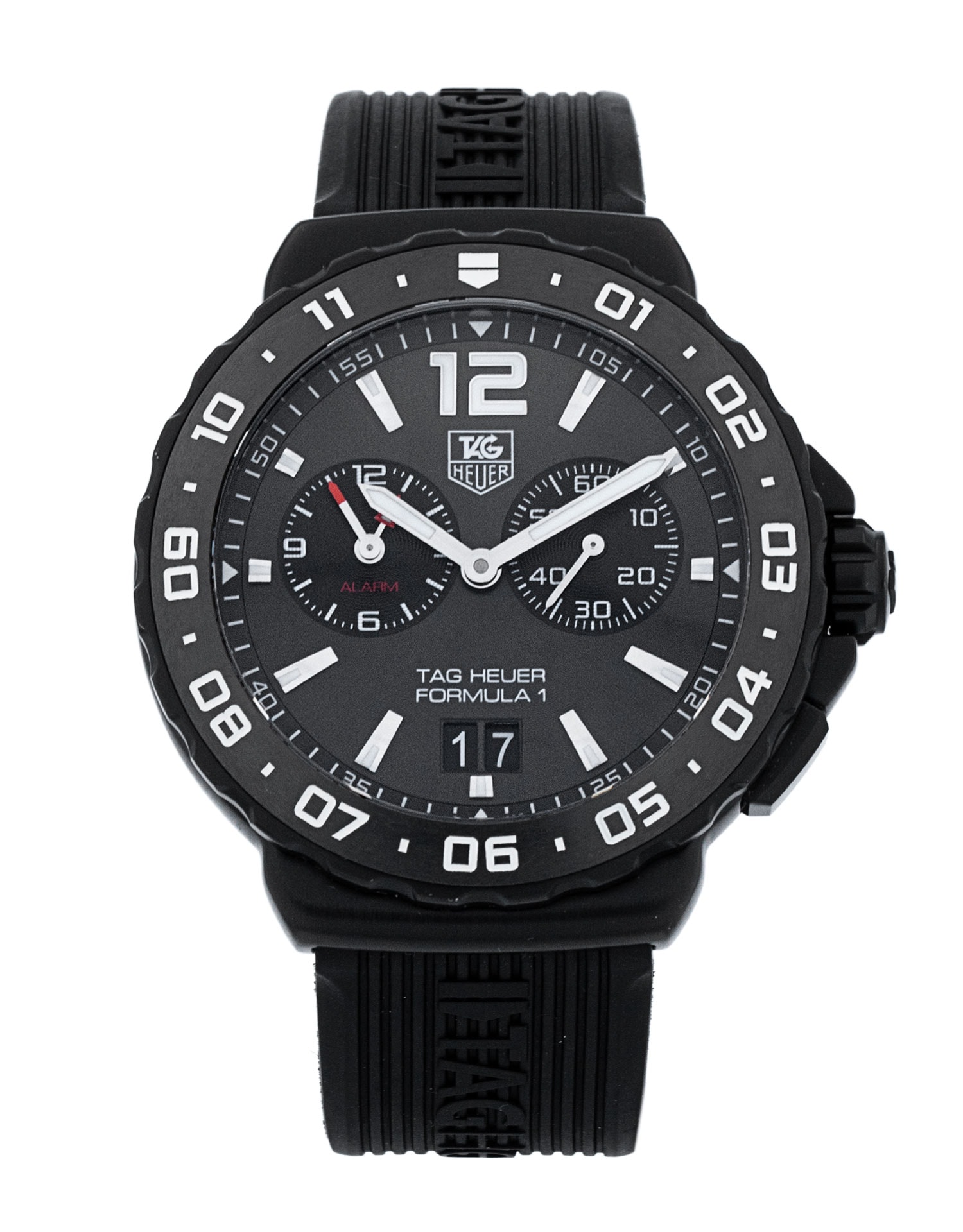 Tag Heuer Formula Grey Baton Dial Rubber Strap - Main Image