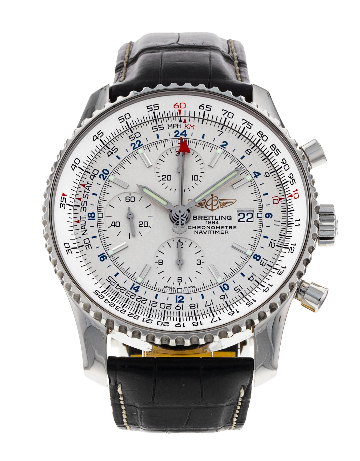 Pre-Owned Breitling Navitimer Chronograph GMT 46 Watch