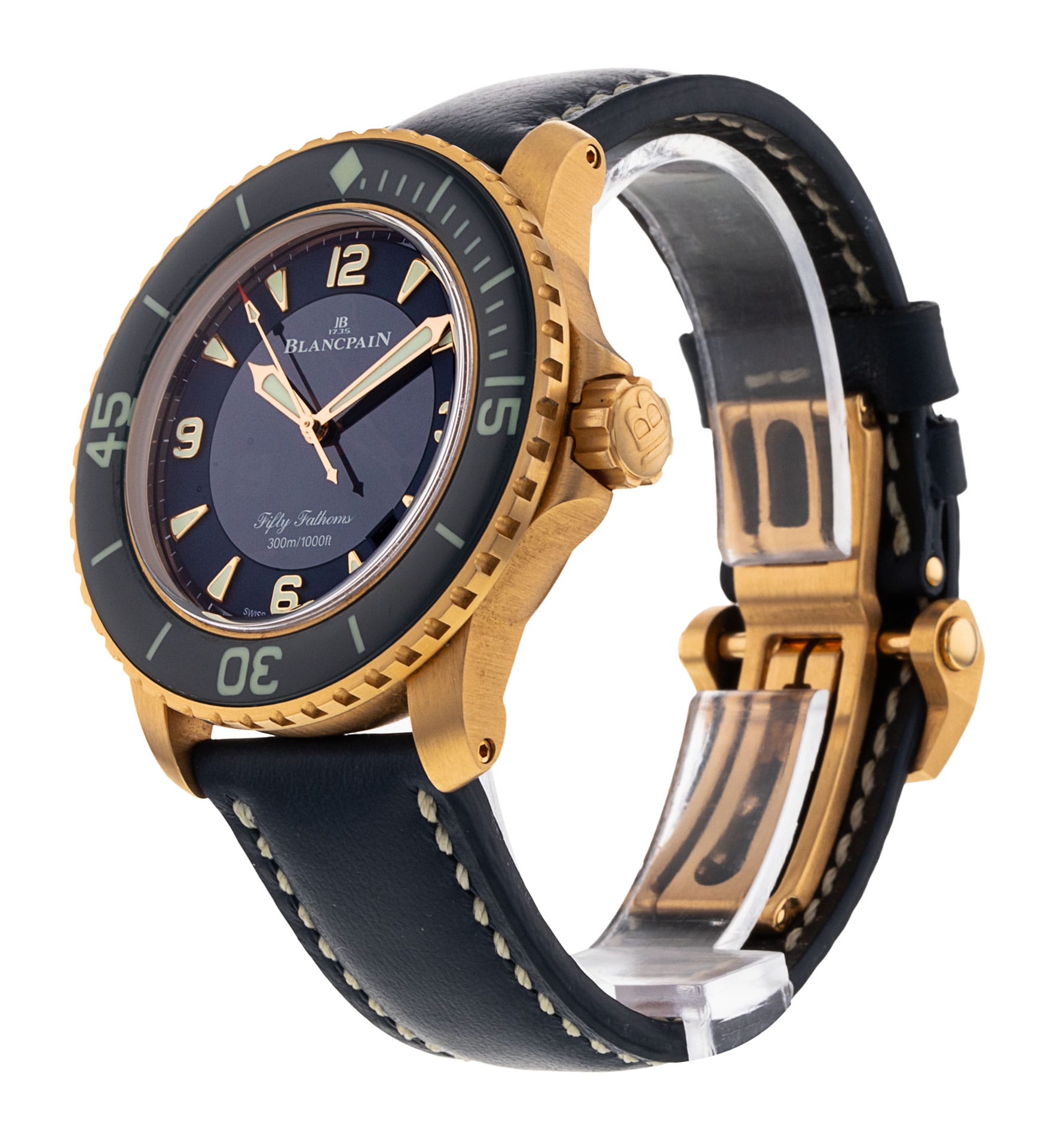 Blancpain Fifty Fathoms Blue Quarter Arabic Dial