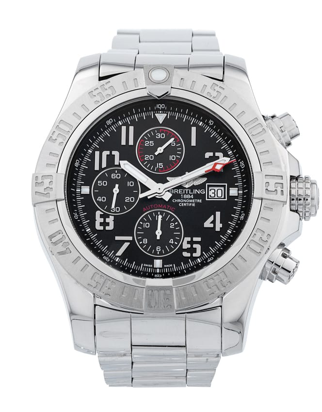 Breitling Super Avenger II - Black Arabic Dial