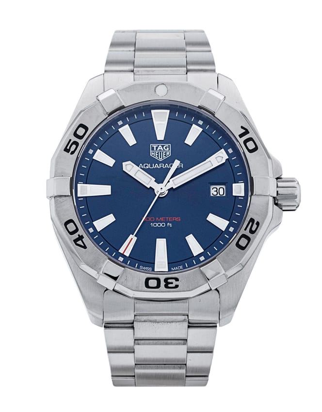 Tag Heuer Aquaracer - Blue Baton Dial & Bracelet Strap