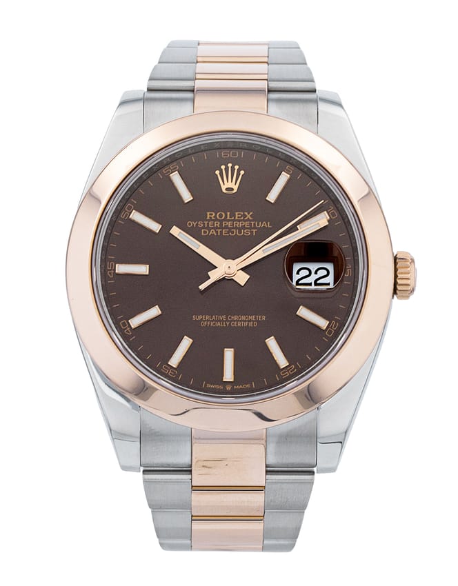 Rolex Datejust 41 - Chocolate Baton Dial & Bracelet Strap