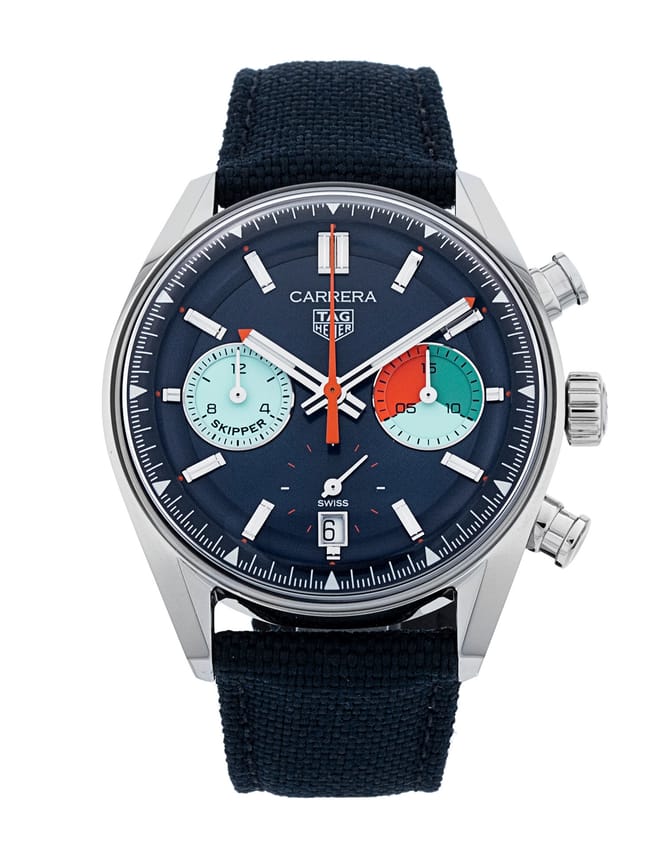Tag Heuer Carrera - Blue Baton Dial & Fabric Strap