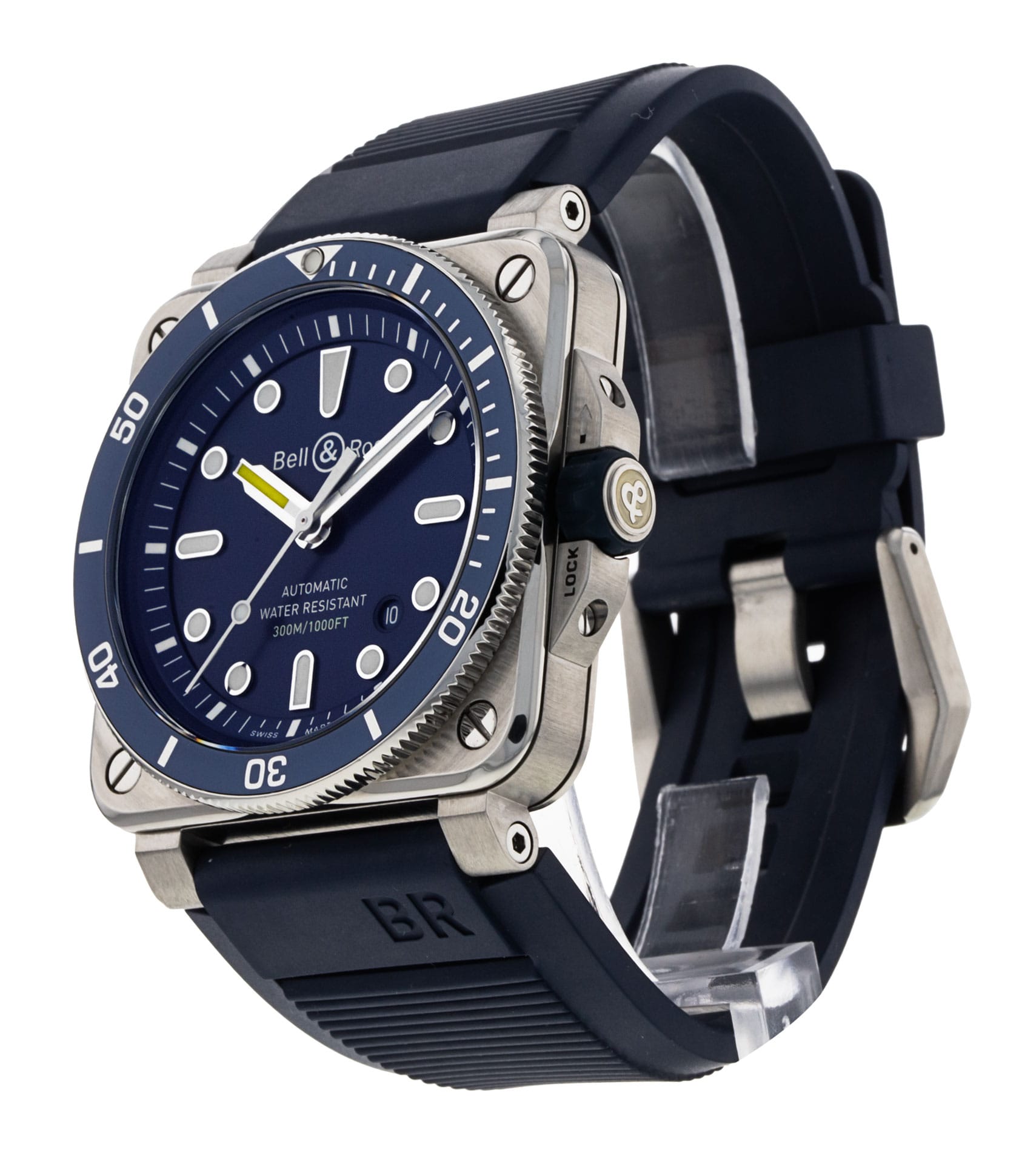 Bell and Ross BR03-92 BR0392-D-BU-ST/SRB Thumbnail 2