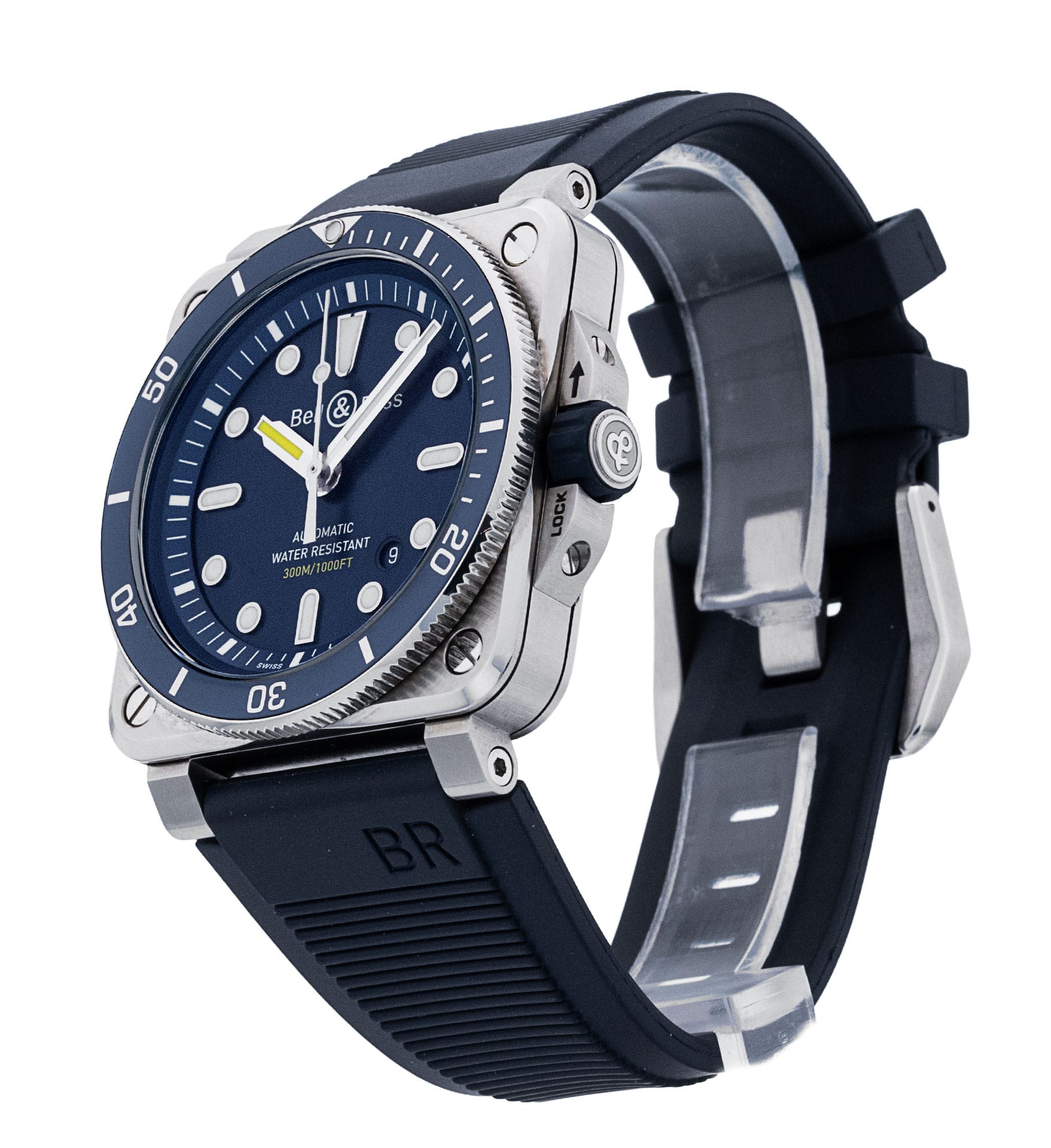 Bell and Ross BR03-92 BR0392-D-BU-ST/SRB Thumbnail 2