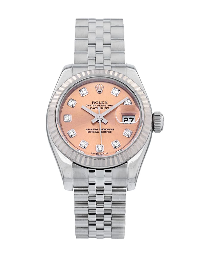Rolex Datejust Lady - Salmon Diamond Dial & Bracelet Strap