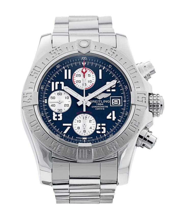 Breitling Avenger II - Blue Arabic Dial & Bracelet Strap